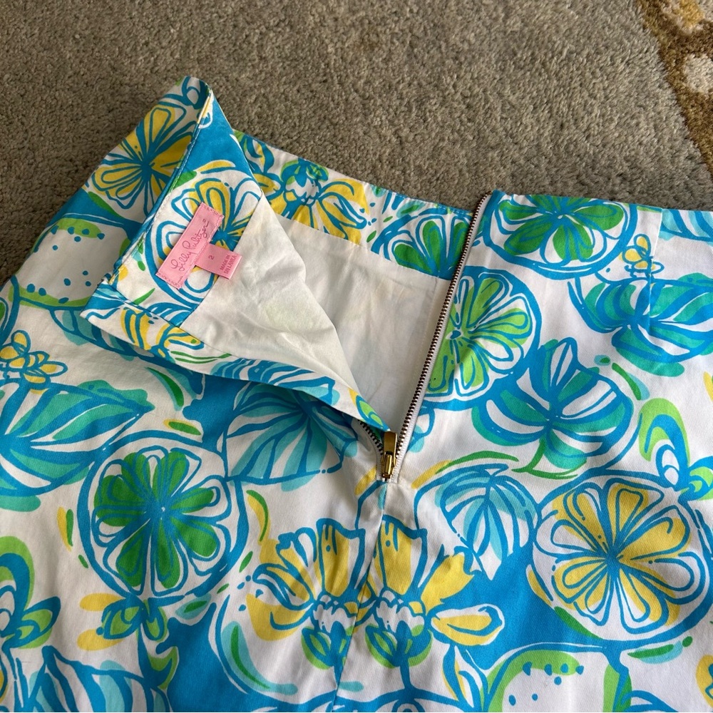 Lilly Pulitzer Marigold Lemon Women’s Skirt (Lined) 100% cotton - Picture 7 of 10